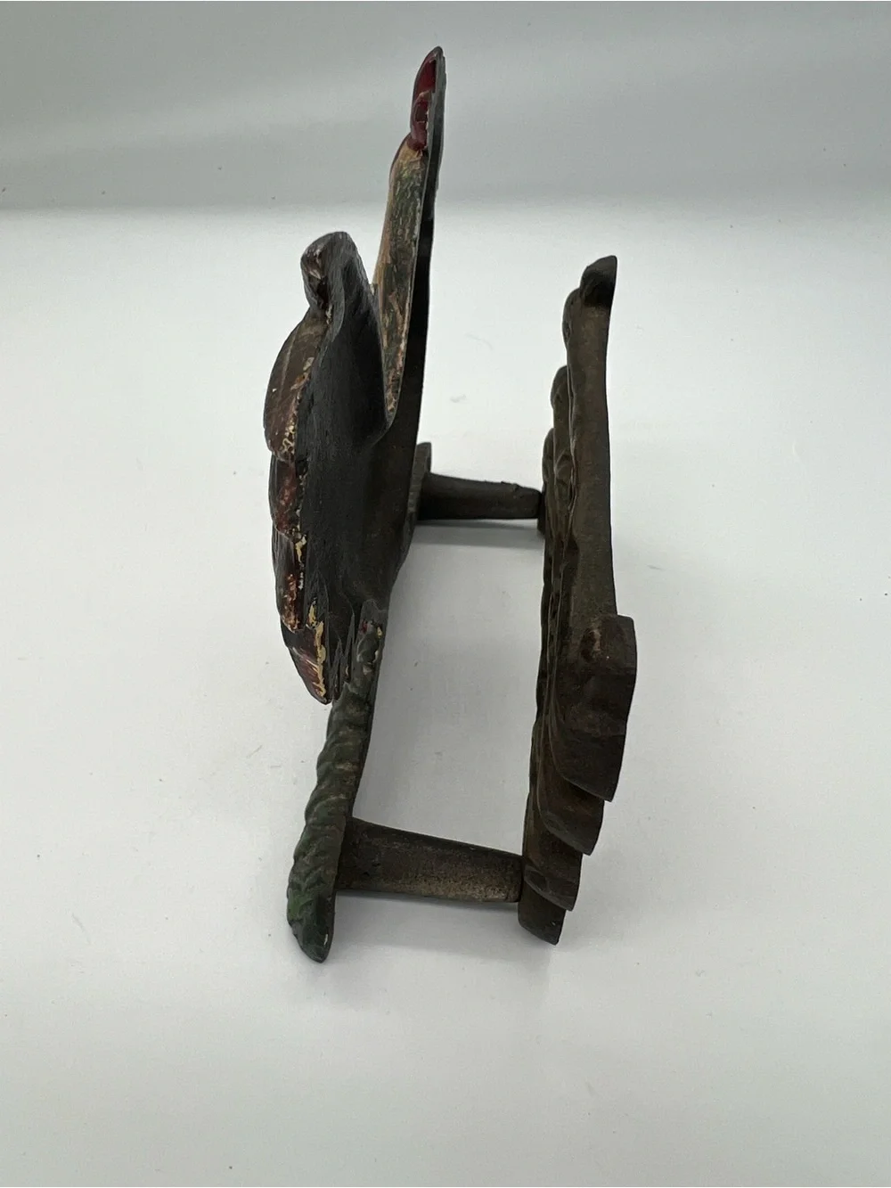 Vintage cast iron Rooster Figurine - Farmhouse Accent